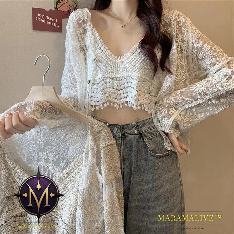 Women's Crocheted Two-Piece Summer Set | Western Style Outfit