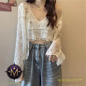 Women's Crocheted Two-Piece Summer Set | Western Style Outfit