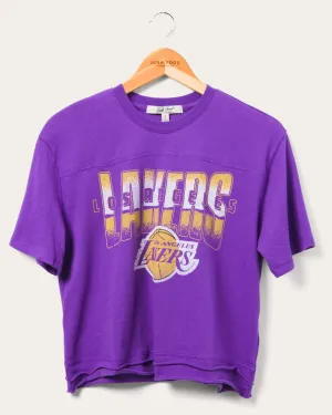 Women's Lakers Courtside Cropped Tee
