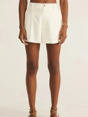 Z Supply Topanga Linen Short in White